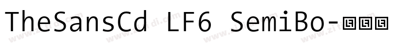 TheSansCd LF6 SemiBo字体转换